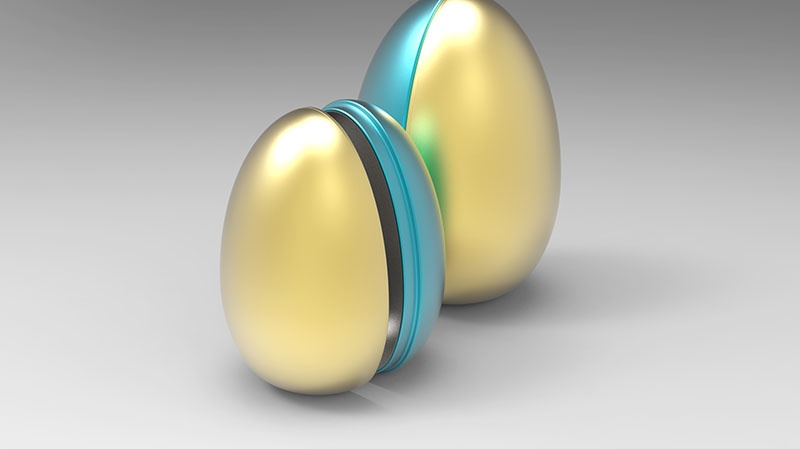 egg shape tin box 1