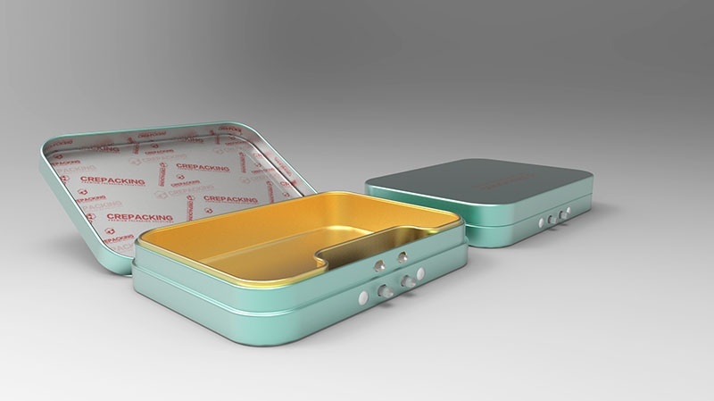 Hinged hot sale tin cans