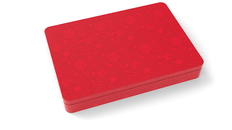254x181x38mm H RECT Gift Tin box 8